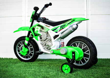 Motocicleta electrica pentru copii Kinderauto BJH022 70W 12V, culoare Verde [5]