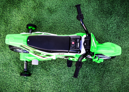 Motocicleta electrica pentru copii Kinderauto BJH022 70W 12V, culoare Verde [9]