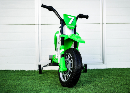 Motocicleta electrica pentru copii Kinderauto BJH022 70W 12V, culoare Verde [3]