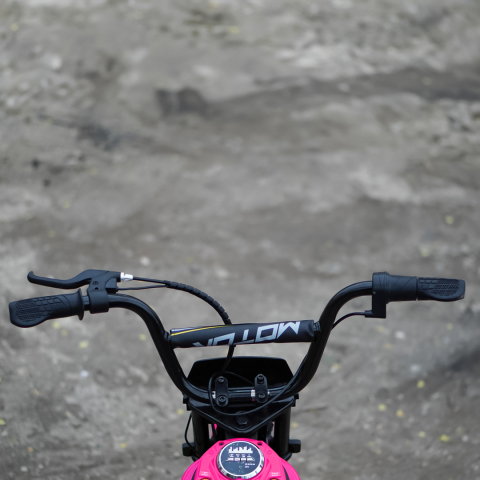 Motocicleta electrica pentru copii, Kinderauto Enduro, 5-10 ani, 350W, 24V, roz [11]