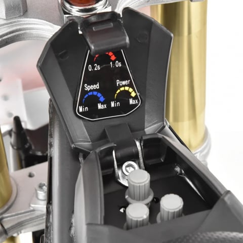 Motocicleta electrica pentru copii Kinderauto MotoBike 25 1000W 36V, roti 12/10 culoare portocalie [2]