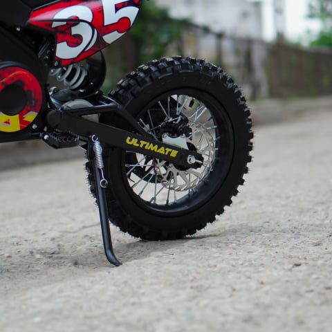 Motocicleta electrica pentru copii Kinderauto Motobike 35 1500W 48V roti 14/12, culoare rosie [9]