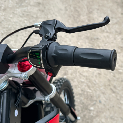 Motocicleta electrica pentru copii Kinderauto Motobike 35 1500W 48V roti 14/12, culoare rosie [12]