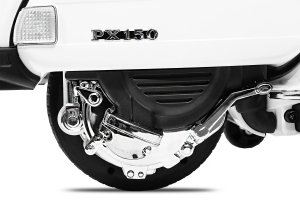 Scuter electric pentru copii Piaggio PX150 70W 12V PREMIUM #Alb [2]
