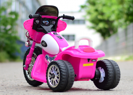 Motocicleta electrica pentru copii, POLICE JT568 35W STANDARD #Roz [6]