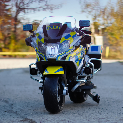 Motocicleta electrica pentru copii politisti BMW R1200RT CU ROTI MOI #Police [1]