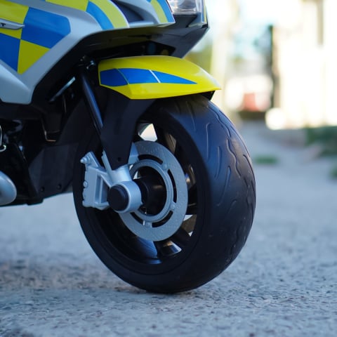 Motocicleta electrica pentru copii politisti BMW R1200RT CU ROTI MOI #Police [8]
