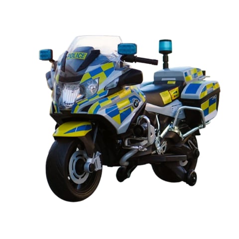 Motociclete electrice - Motocicleta electrica pentru copii politisti BMW R1200RT CU ROTI MOI #Police