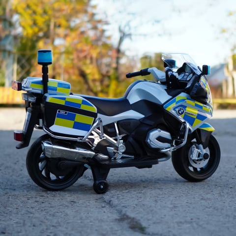 Motocicleta electrica pentru copii politisti BMW R1200RT CU ROTI MOI #Police [6]