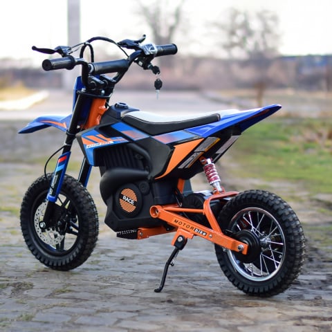 Motocicleta electrica pentru copil 4-9 ani, Kinderauto Enduro 250W 24V, culoare Albastru [6]