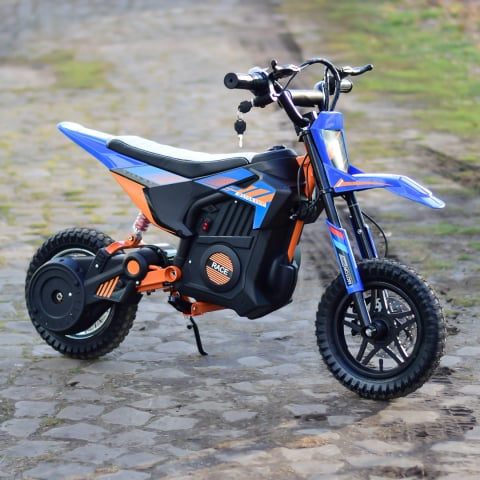 Motocicleta electrica pentru copil 4-9 ani, Kinderauto Enduro 250W 24V, culoare Albastru [3]