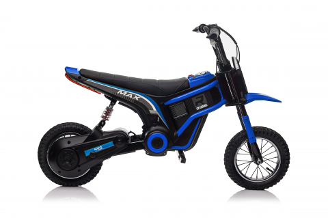 Motocicleta electrica pentru copii 5-10 ani, Kinderauto Enduro, 350W 24V, albastra [21]