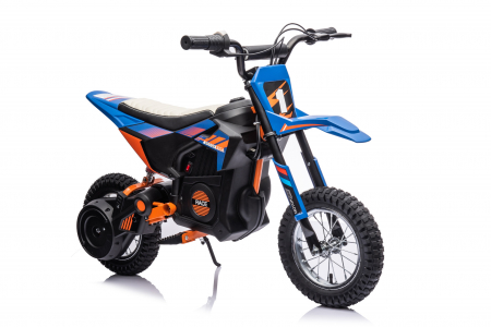 Motocicleta electrica pentru copil 4-9 ani, Kinderauto Enduro 250W 24V, culoare Albastru [41]