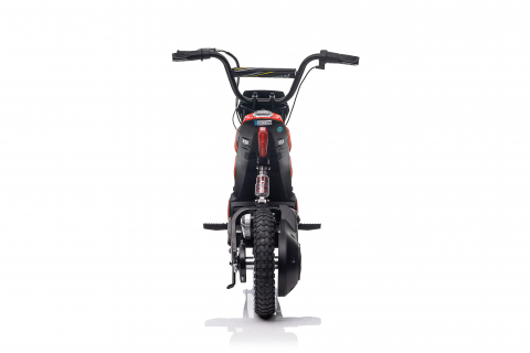 Motocicleta electrica copii, Kinderauto Enduro, roti gonflabile, scaun tapitat, 350W, 24V, rosie [21]