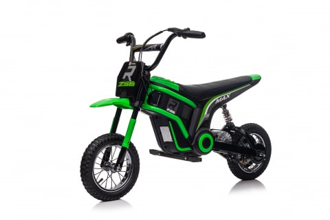 Motociclete electrice - Motocicleta electrica pentru copii 5-10 ani, Kinderauto Enduro, Premium 350W, 24V, culoare verde