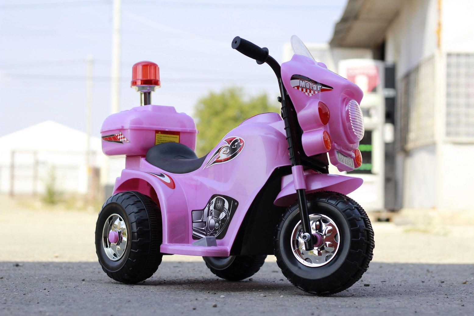 Mini motocicleta electrica pentru fetite cu 3 roti, Roz [17]