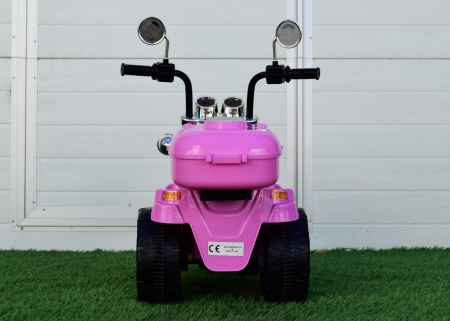 Motocicleta electrica pentru fetite Kinderauto BJ777 35W 6V, culoare roz [7]