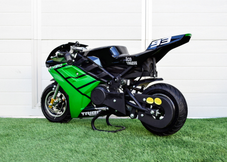 Motocicleta electrica Pocket Bike NITRO Eco TRIBO 1060W 36V #Verde [3]