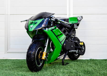 Motocicleta electrica Pocket Bike NITRO Eco TRIBO 1060W 36V #Verde [1]
