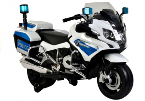 Motocicleta electrica POLICE BMW R1200 CU ROTI MOI #Alb [0]
