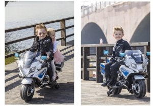 Motocicleta electrica pentru copii politisti BMW R1200RT CU ROTI MOI #Police [6]