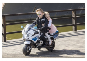 Motocicleta electrica pentru copii politisti BMW R1200RT CU ROTI MOI #Police [5]