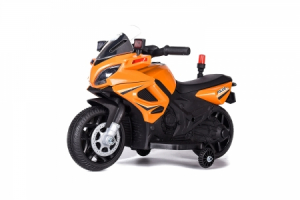 Motociclete electrice - Motocicleta electrica POLICE cu roti ajutatoare STANDARD #Orange