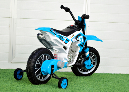 Motocicleta electrica pentru copii Kinderauto BJH022 70W 12V, culoare Albastru [5]