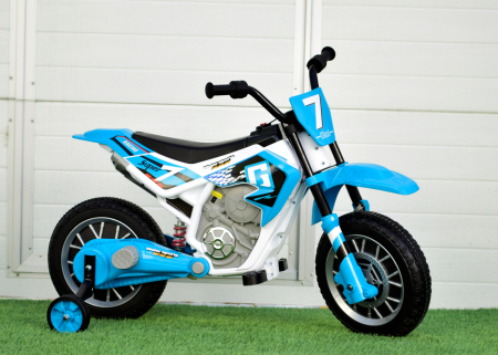 Motocicleta electrica pentru copii Kinderauto BJH022 70W 12V, culoare Albastru [3]