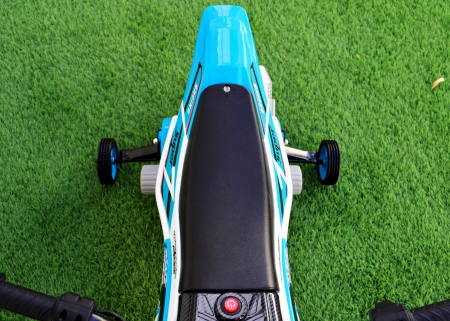 Motocicleta electrica pentru copii Kinderauto BJH022 70W 12V, culoare Albastru [12]