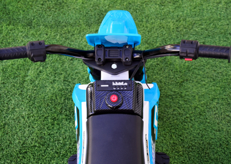 Motocicleta electrica pentru copii Kinderauto BJH022 70W 12V, culoare Albastru [10]