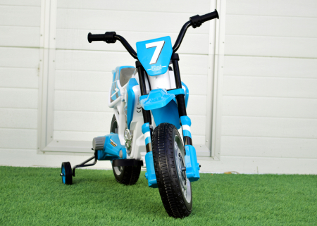 Motocicleta electrica pentru copii Kinderauto BJH022 70W 12V, culoare Albastru [2]