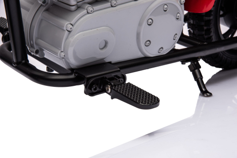 Motocicleta pentru copii, Kinderauto Chopper 350W, 36V, cu roti gonflabile, scaun tapitat,culoare rosie [8]