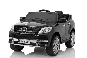 Masinute electrice - Mercedes electric ML350 negru pentru copii, 2 x 25W