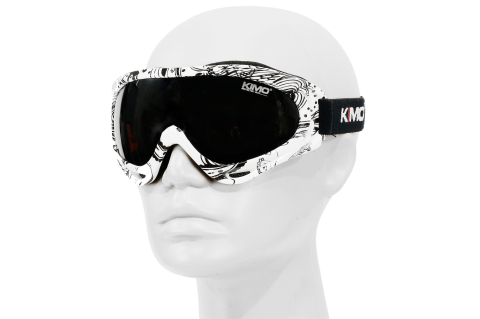 Ochelari de protectie Kimo Wear pentru copii,  culoare alb-negru