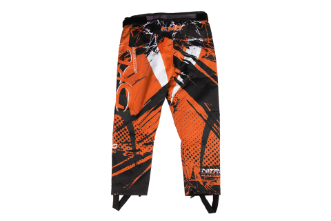 Pantaloni KIMO Kids BRO Motocross cu aparatori, ideal pentru copii pasionati de motocross, portocaliu [1]