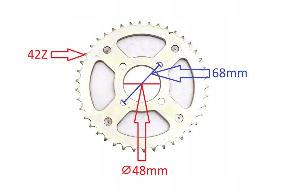 Pinion spate 428 42T pentru 110cc, 125cc, Quad electric, Dirt Bike [1]