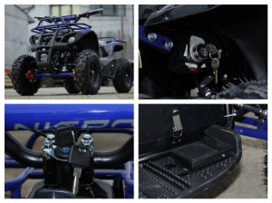 Mini ATV electric NITRO Torino Deluxe Quad 800W 36V #Albastru [8]