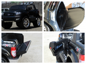 Masinuta electrica Ford Ranger 4x4 180W cu ROTI MOI #Negru [6]