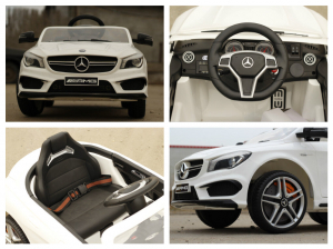 Masinuta electrica Mercedes CLA45 STANDARD 2x 25W 12V #ALB [6]