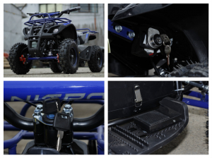 Mini ATV electric NITRO Torino Quad 1000W 36V LITHIU-ION #Albastru [8]