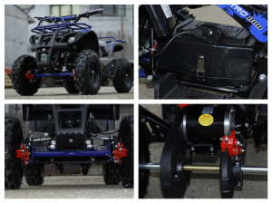 Mini ATV electric NITRO Torino Quad 1000W 36V LITHIU-ION #Albastru [1]