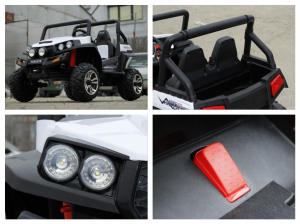 Utv electric alb Golf-Kart pentru copii, premium [6]