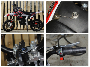 Mini Motocicleta Eco Ghepard 500W 24V #Rosu [7]