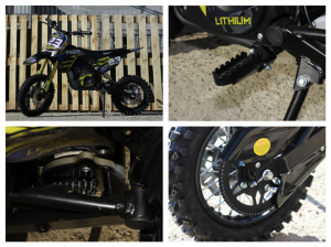 Motocicleta electrica Eco Tiger 1000W 36V 12/10 #Albastru [8]