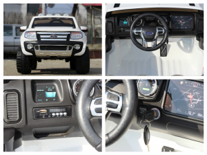 Masinuta electrica copii, Ford Ranger alb model F150 [7]