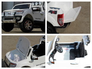Masinuta electrica copii, Ford Ranger alb model F150 [8]