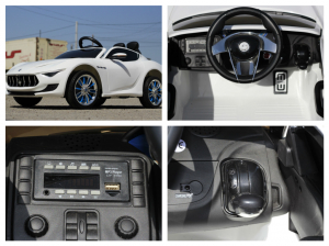 Masinuta electrica pentru copii Maserati Alfieri, alba [6]