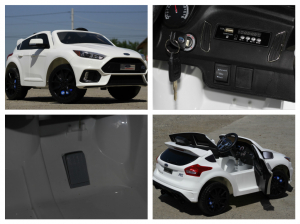 Masinuta electrica Ford Focus RS alb, copii 2-7 ani [8]