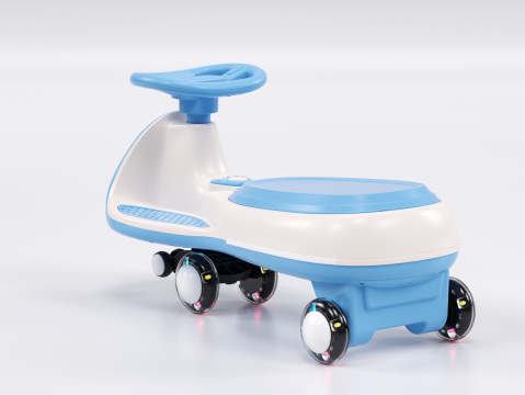 Placa electrica multifuctionala 2 in 1, pentru copii intre 3 si 7 ani, Kinderauto Wiggle CAR 360 12V 90W, culoare albastra [2]